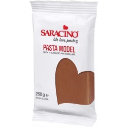 Pasta di zucchero da modellaggio Saracino  marrone .